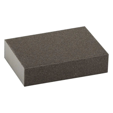 Губка абразивная прямоугольная, средняя жесткость, оксид алюмин. P080  ЗУБР Мастер