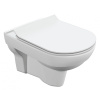 Унитаз подвесной белый CITY сиденье дюропласт, микролифт 370х355х530  CERSANIT