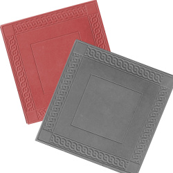 Плитка тротуарная "Коса-квадрат" 400х400х50 мм красная