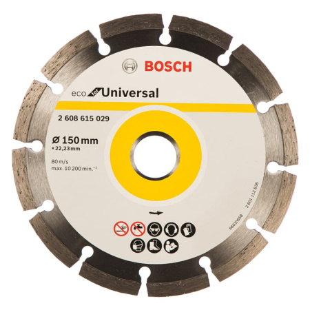 Круг отрезной алмазный 150 х 22 ECO Universal  BOSCH