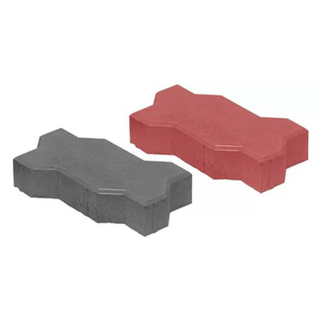 Брусчатка волна 238х103х45мм  красный