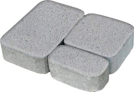 Брусчатка "Старый город" 60мм серый (3 элемента)