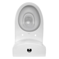 Унитаз белый PARVA компакт, сиденье дюропласт, микролифт, безободковый 615х360х780  CERSANIT