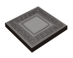 Плитка тротуарная "Готика" 300х300х30мм серая