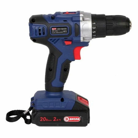 Шуруповерт акк. ДИОЛД ДЭА-21 ЛИ-02М (2акк.2,0 Ач, крут. момент 54Нм)