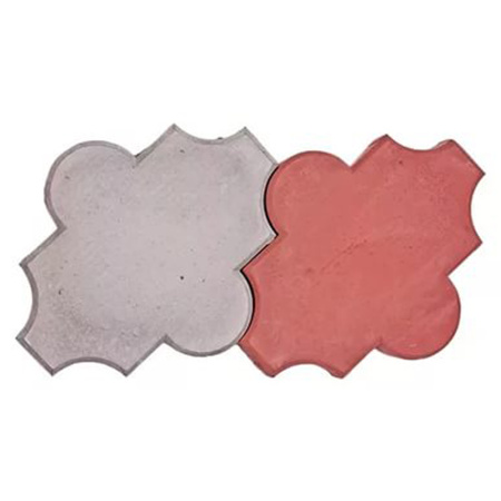 Брусчатка клевер 267х218х45мм  красный (ЕВРОВЕК)