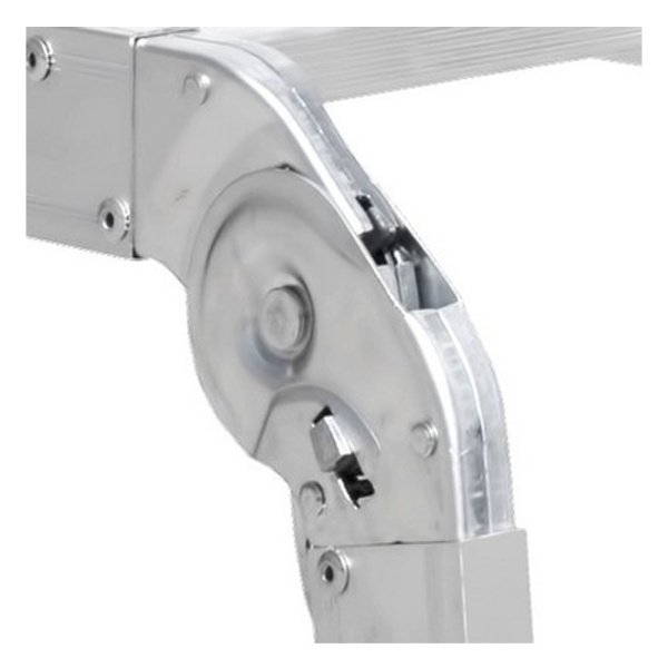 Лестница трансформер, высота 2,42м, 4 колена по 2 ступени  АЛЮМЕТ