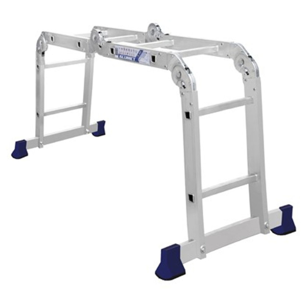 Лестница трансформер, высота 2,42м, 4 колена по 2 ступени  АЛЮМЕТ