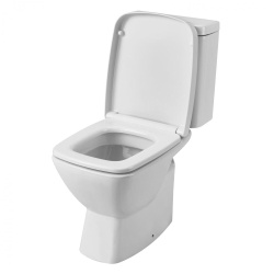 Унитаз белый НЕО компакт, сиденье дюропласт, микролифт 650х370х790  SANTEK