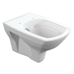 Унитаз подвесной белый CARINA безободковый сиденье дюропласт, микролифт 350х345х535  CERSANIT