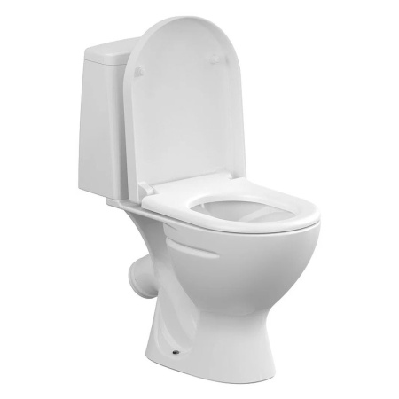 Унитаз белый STAR компакт, сиденье дюропласт, микролифт 640х355х765  CERSANIT