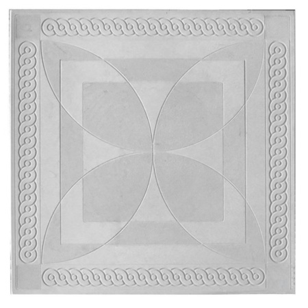 Плитка тротуарная "Бабочка" 400х400х50мм серая