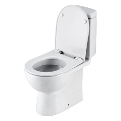 Унитаз белый ОСТИН компакт, сиденье дюропласт, микролифт 650х350х790  SANTEK