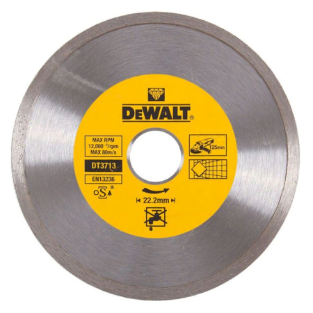 Круг отрезной алмазный 125х5х22,2 керамика  DeWalt