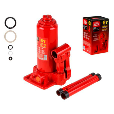 Домкрат гидравлич. бутылочный  6,0т  в кейсе  STARTUL (подъём 195-380мм)