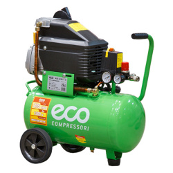 Компрессор воздушный ECO AE-251-3 (1500Вт, 235 л/мин, объем ресивера 24л, раб.дав.8атм)