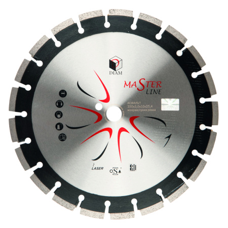 Круг отрезной алмазный 350мм DIAM сегм. (асфальт)