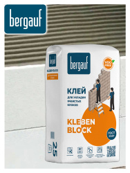 Смесь кладочная для газосиликатных блоков 25,0кг  BERGAUF Kleben Block 