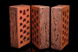 Кирпич керам лицевой одинар пустот 250х120х65  КЕРМА Premium ЛАВА