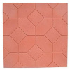 Плитка тротуарная "Ковёр" 500х500х60мм красная