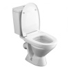 Унитаз белый ЛИГА компакт, сиденье дюропласт 640х340х760  SANTEK