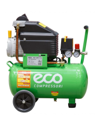 Компрессор воздушный ECO AE-251-3 (1500Вт, 235 л/мин, объем ресивера 24л, раб.дав.8атм)