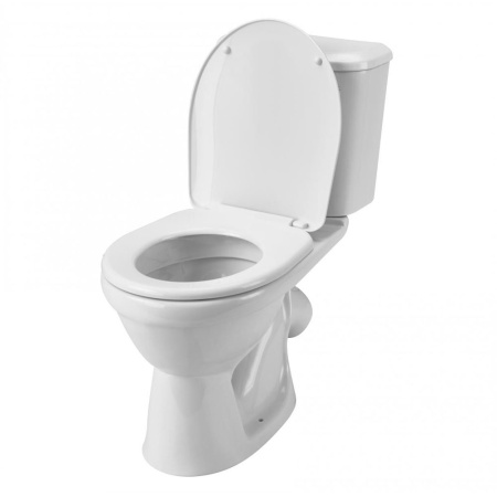 Унитаз белый БОРЕАЛЬ компакт, сиденье дюропласт 650х370х780  SANTEK