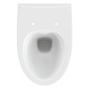Унитаз подвесной белый PARVA безободковый, сиденье дюропласт, микролифт 345х365х510  CERSANIT