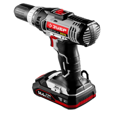 Шуруповерт акк ЗУБР ДШЛ-141-Li (14,4В,2акк,1,3Нм,35Нм,1,48кг)