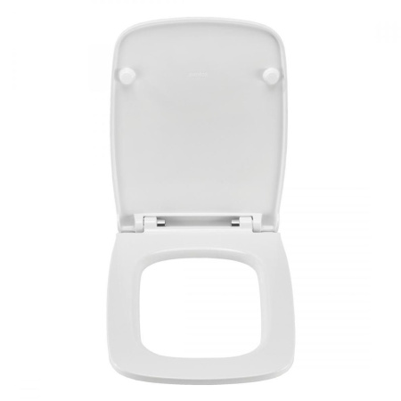 Унитаз белый НЕО компакт, безободковый, сиденье дюропласт, микролифт 650х370х780  SANTEK