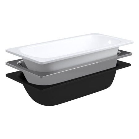 Ванна стальная эмал. белый 1600х  700  REIMAR с полимерным покрытием