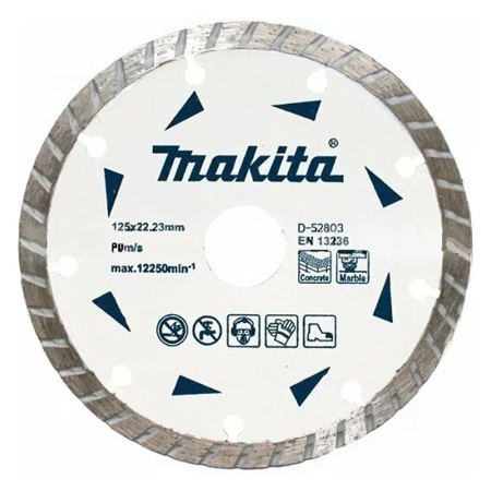 Круг отрезной алмазный 125х5х22,2 гранит/мрамор  MAKITA