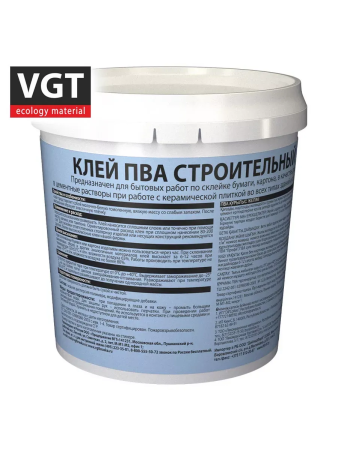 Клей ПВА строительный   1,0кг  ВГТ