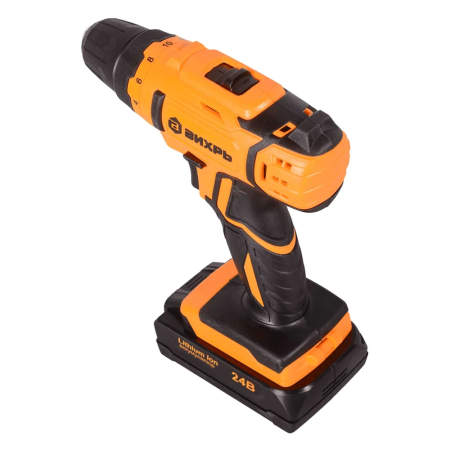 Шуруповерт акк. ВИХРЬ ДА-24Л-2К (напр.24В,2-Li акк,макс.крут.момент 40Нм,емкость акк.2.0Ач)  