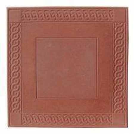 Плитка тротуарная "Коса-квадрат" 400х400х50 мм красная